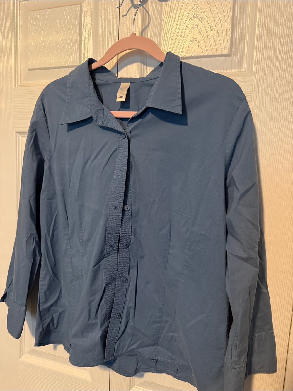 Old Navy Dusty Blue Button-Up Shirt Jacket